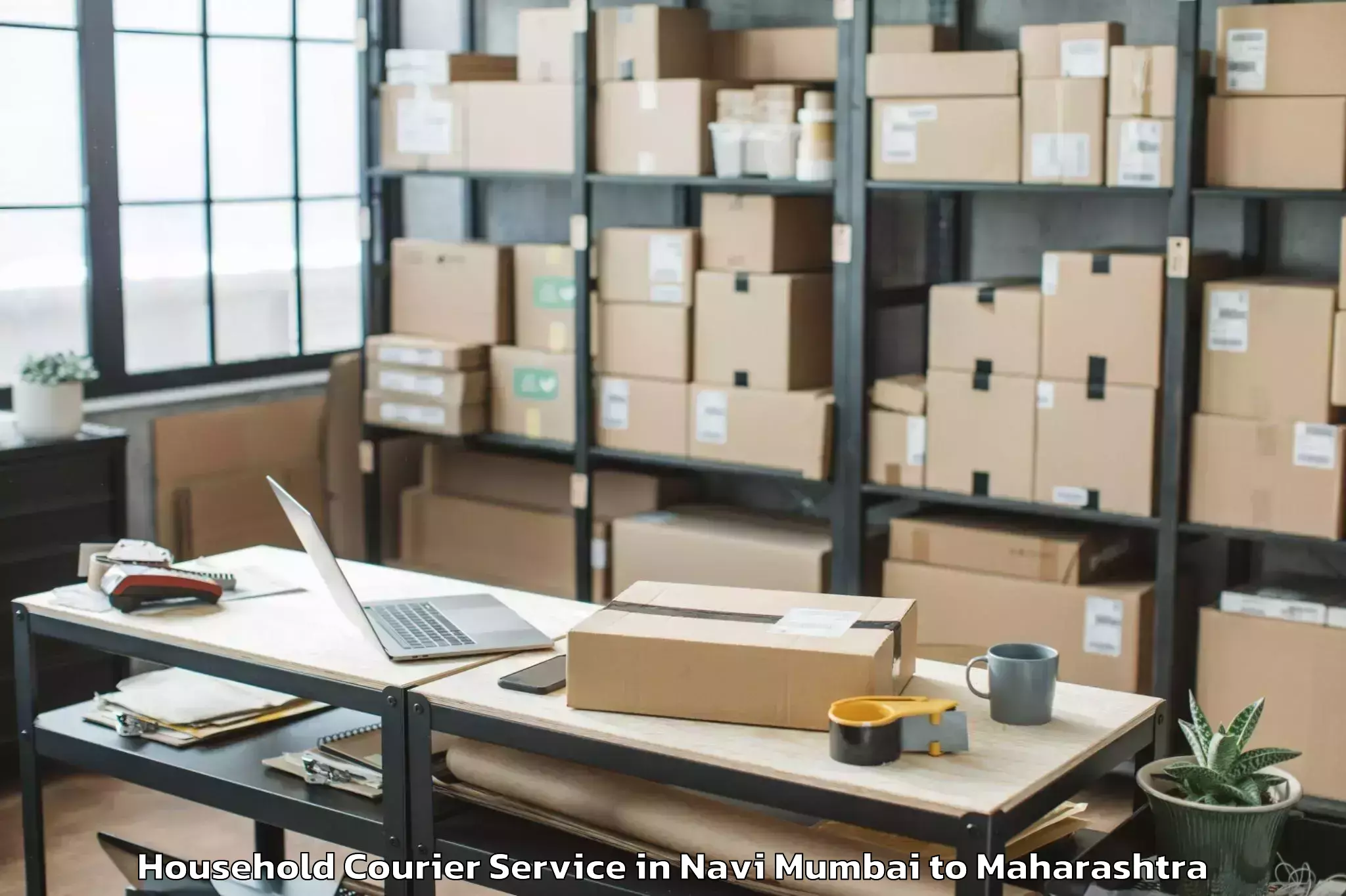 Easy Navi Mumbai to Nanded Airport Ndc Household Courier Booking